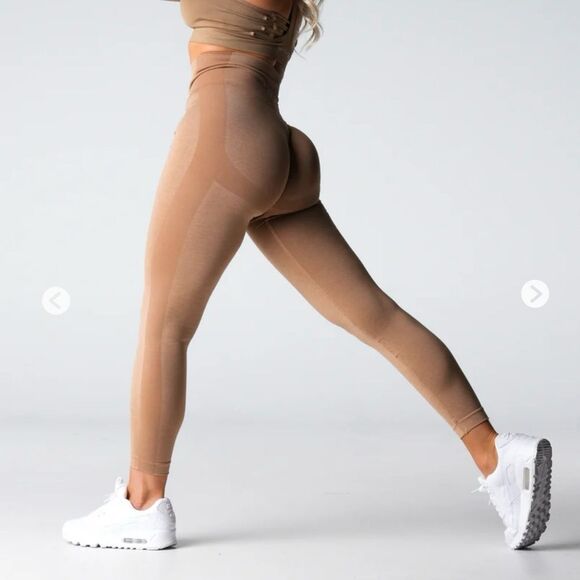 NVGTH Beige Performance Seamless Leggings Women's Size Small - Picture 3 of 14